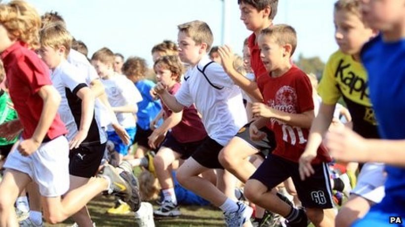 Children participating in sport