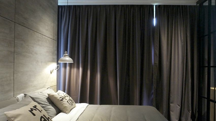 black curtains bedroom